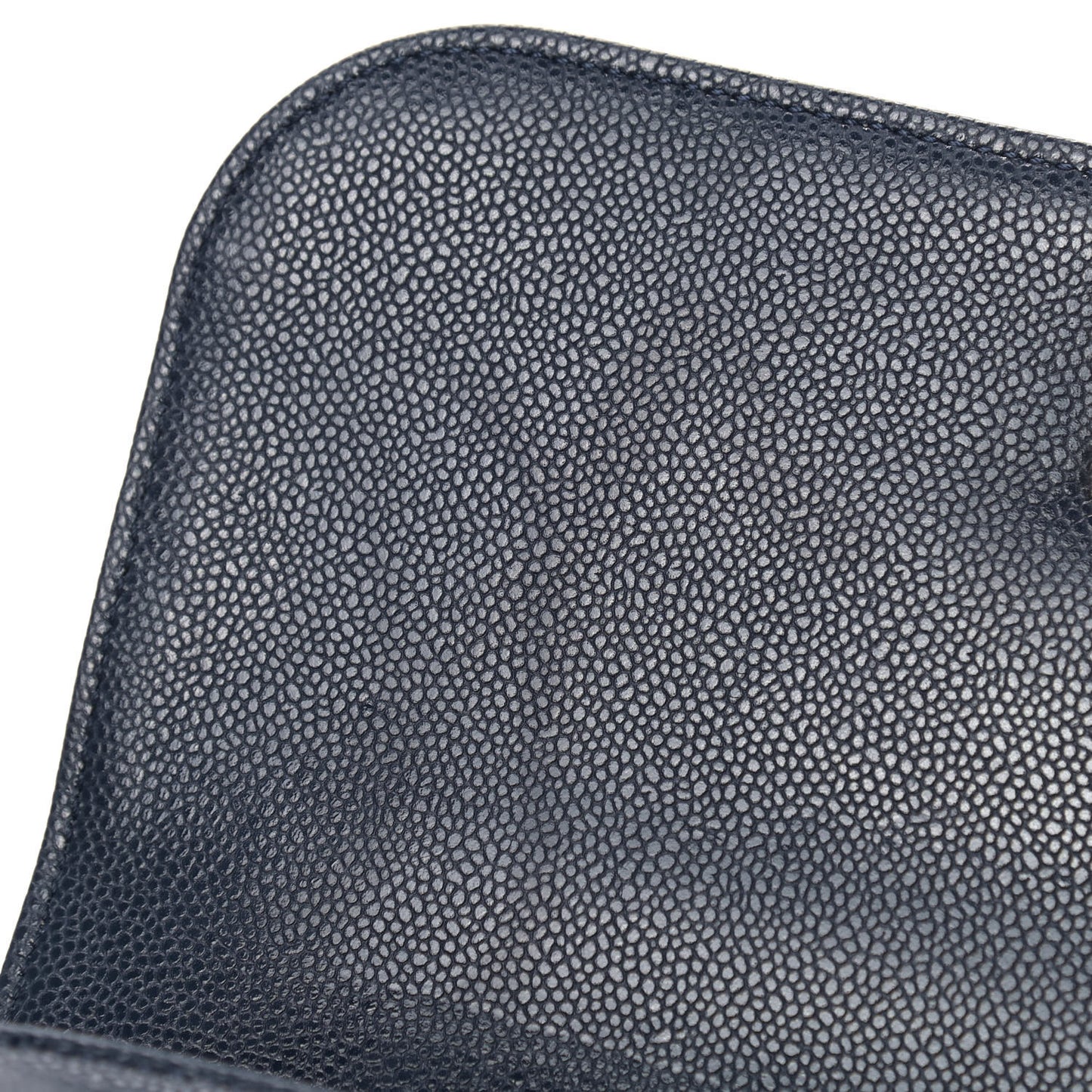 Caviar Quilted Medium Business Affinity Flap Navy