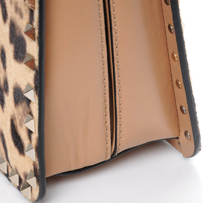 Valentino Garavani Pony Hair Rockstud Frame Bag Leopard 8 of 9