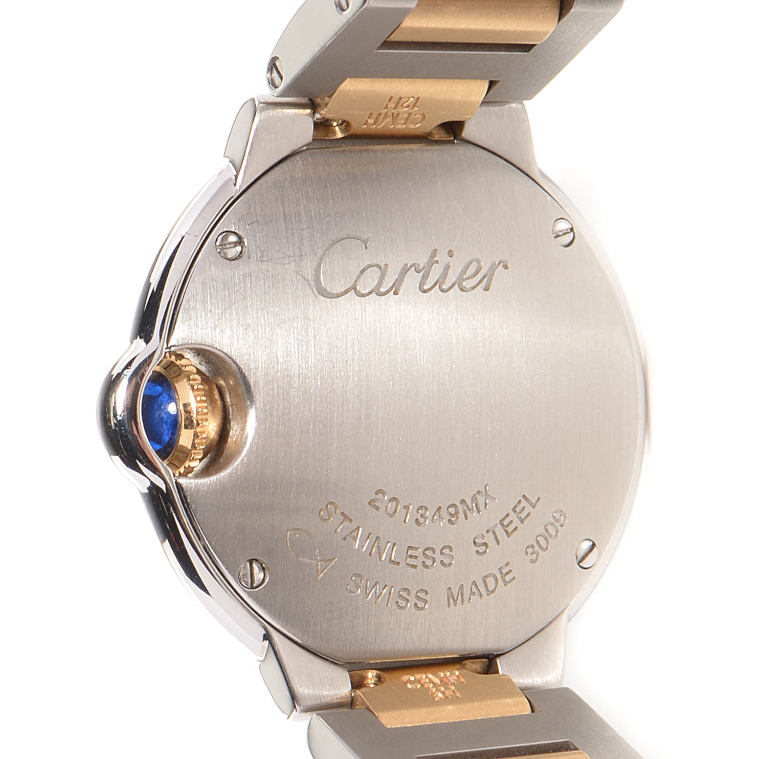 Cartier Stainless Steel 18K Yellow Gold 28mm Ballon Bleu De Cartier Quartz Watch 4 of 9
