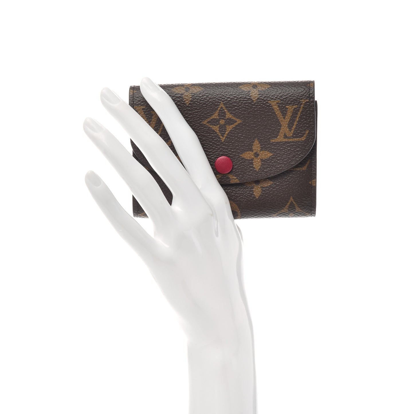 Monogram Rosalie Coin Purse Fuchsia