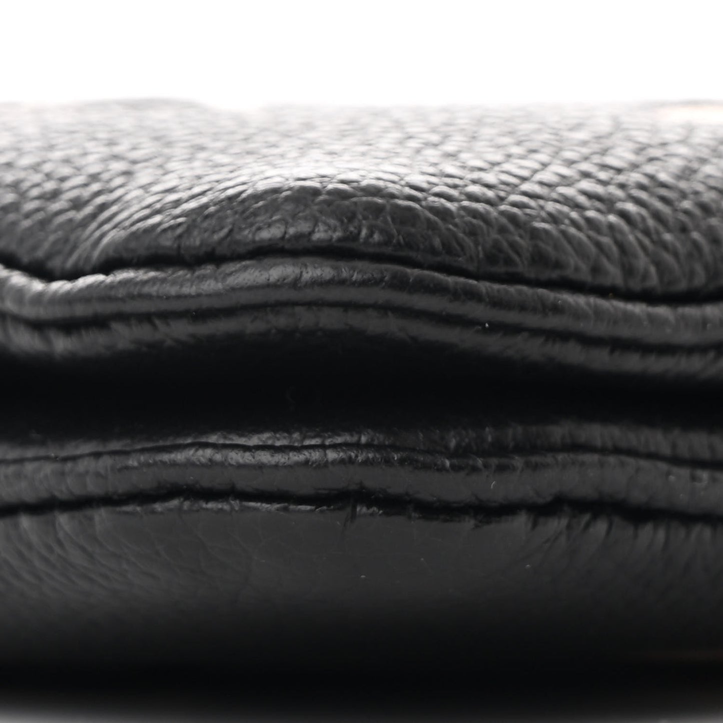 Empreinte Monogram Giant Double Zip Pochette Black Cream