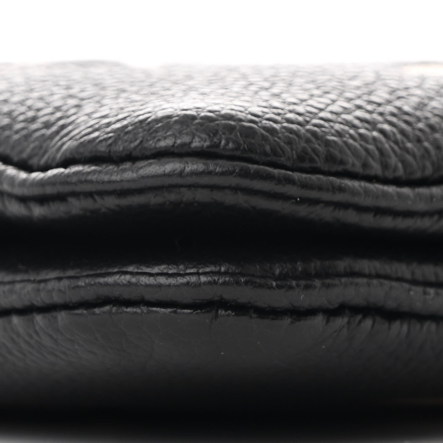 Louis Vuitton Empreinte Monogram Giant Double Zip Pochette Black Cream 9 of 11