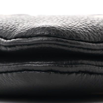 Louis Vuitton Empreinte Monogram Giant Double Zip Pochette Black Cream 9 of 11