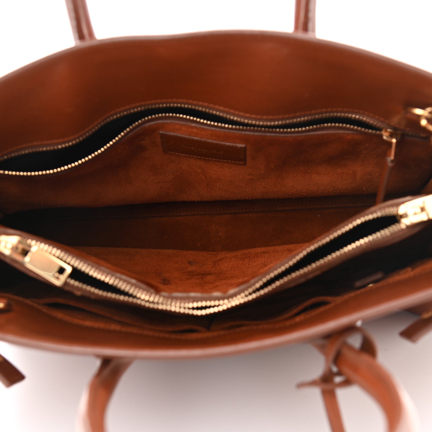 Saint Laurent Calfskin Small Sac De Jour Cognac 5 of 11