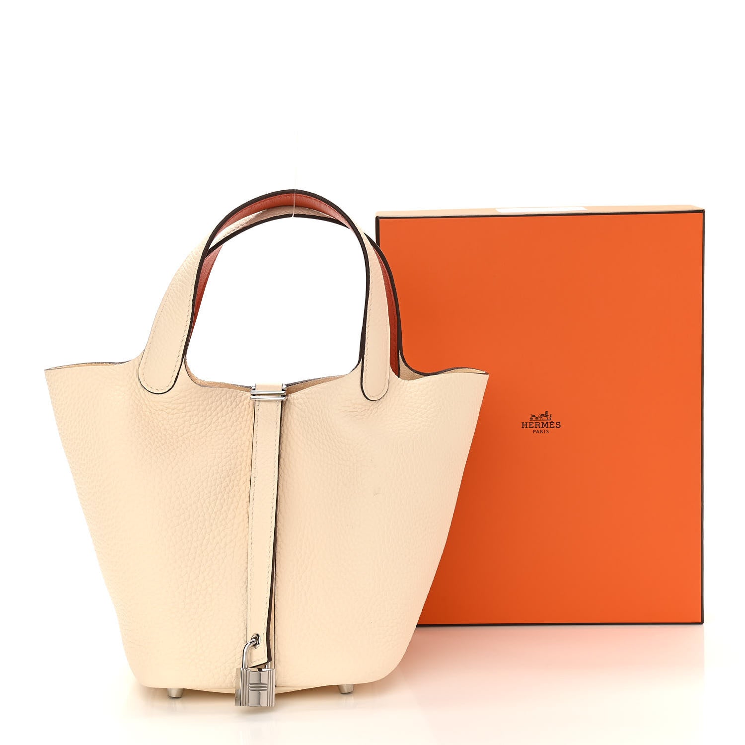 Hermes Taurillon Clemence Swift Eclat Picotin Lock 18 PM Nata Terre Battue 10 of 10