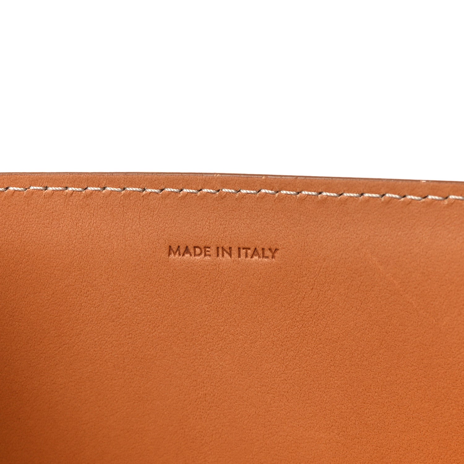 Celine Canvas Calfskin Logo Print Vertical Cabas Natural Tan 6 of 10