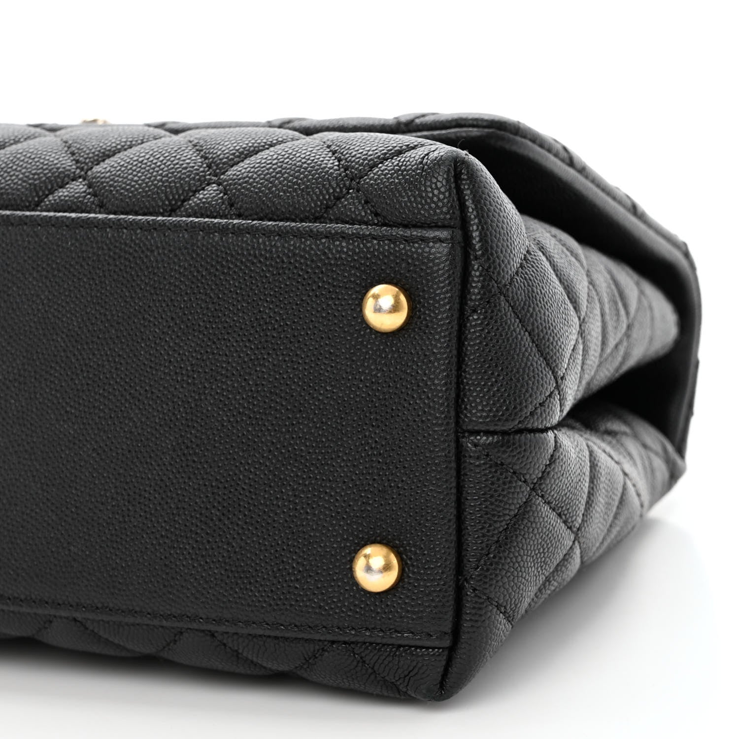 Chanel Caviar Quilted Small Coco Handle Flap Black 10 of 10