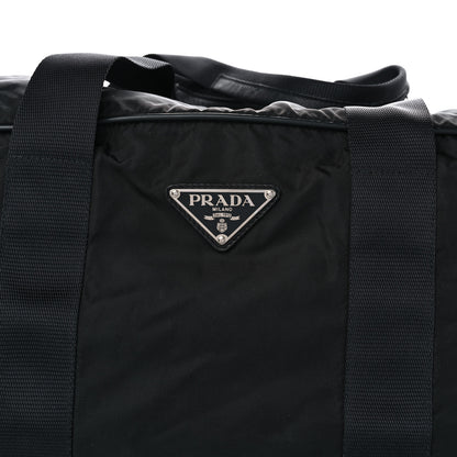 Prada Tessuto Nylon Saffiano Viaggio Duffle Black 7 of 15
