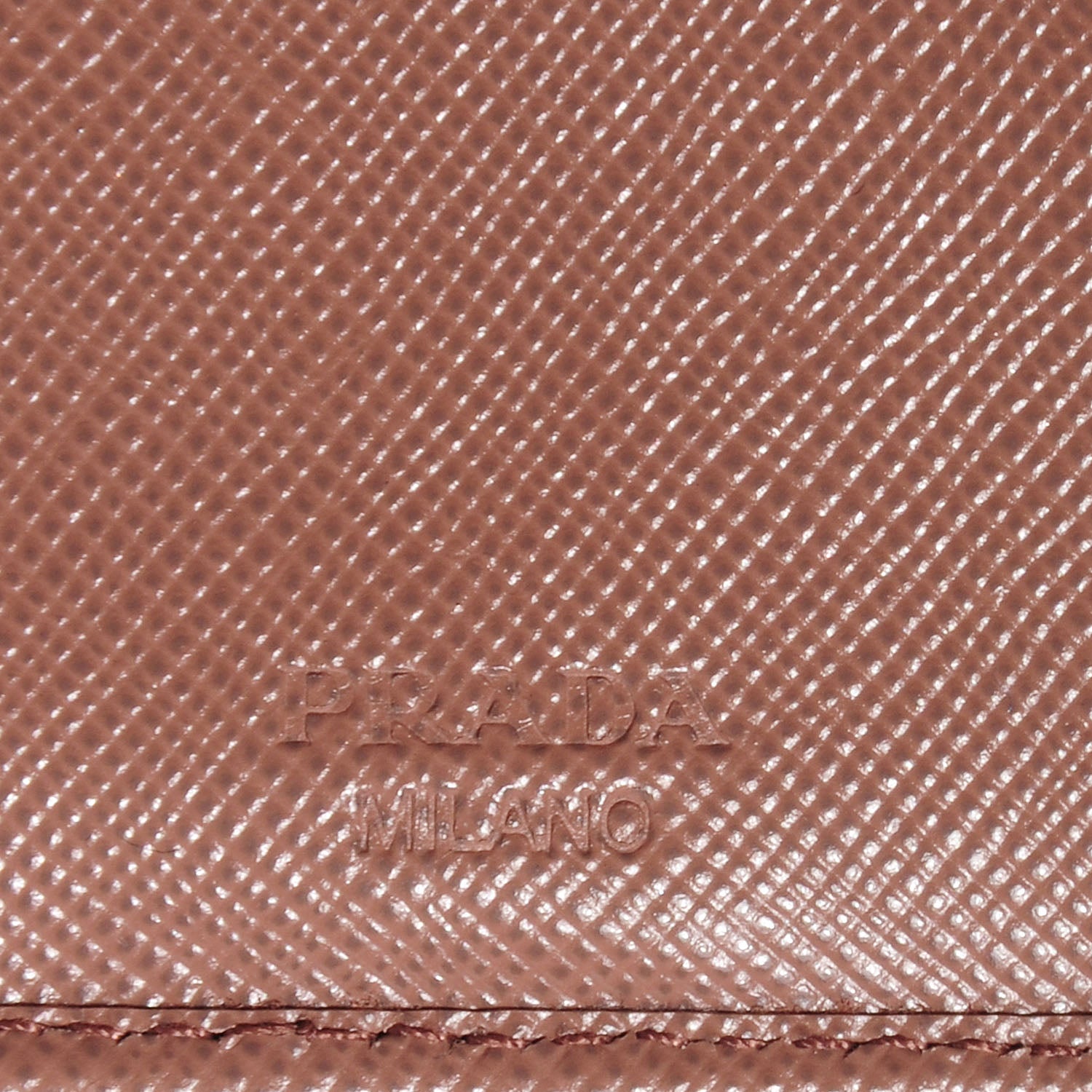 Prada Saffiano Metal Continental Wallet Dark Rose 7 of 8