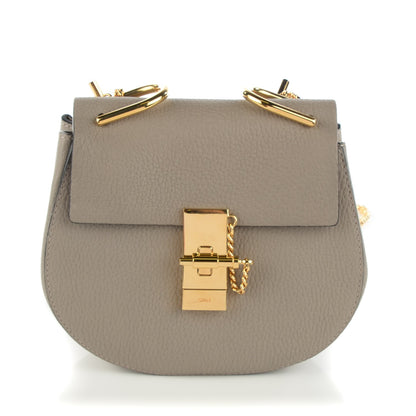 Chloe Grained Lambskin Mini Drew Shoulder Bag Motty Grey 1 of 7