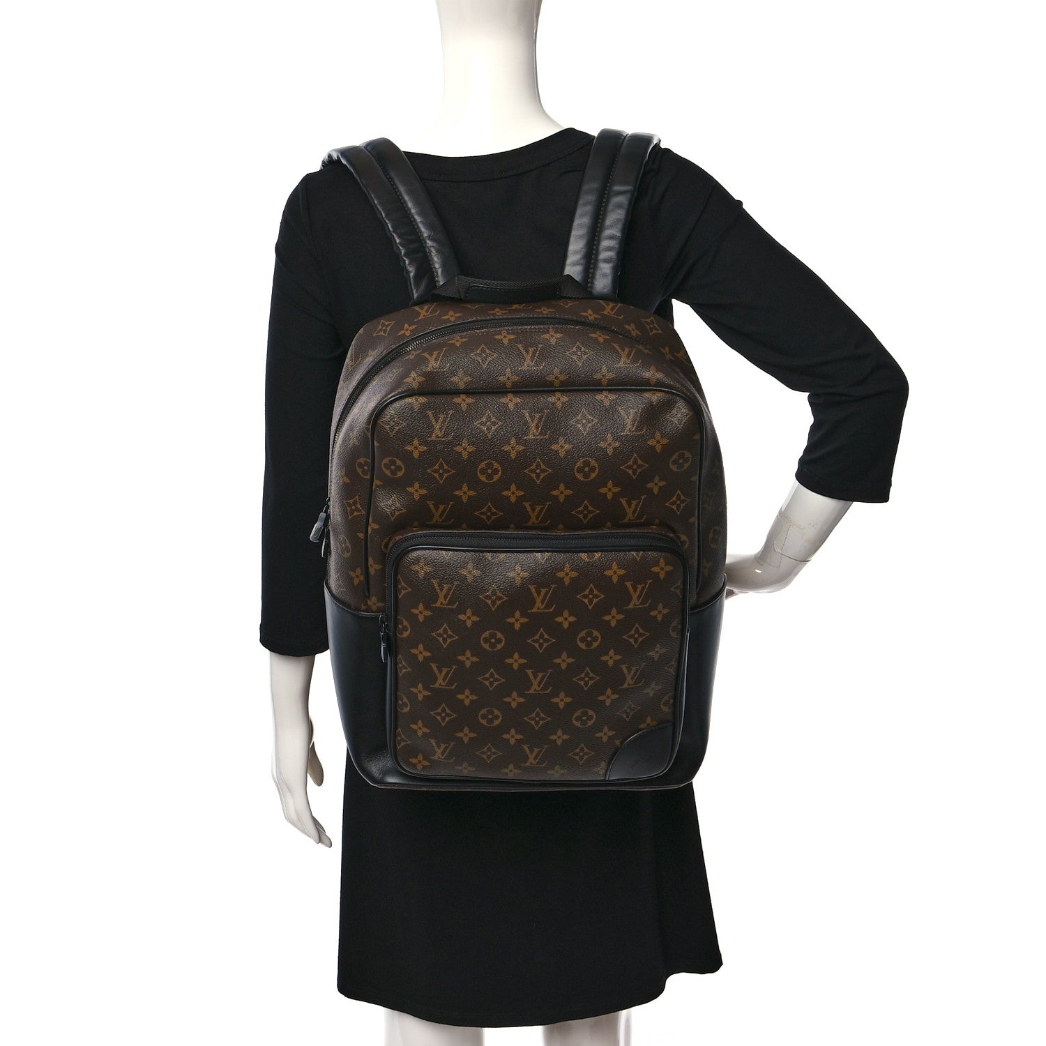 Louis Vuitton Monogram Macassar Dean Backpack 2 of 8