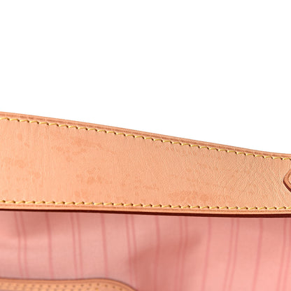 Louis Vuitton Damier Azur Delightful MM Rose Ballerine 9 of 11