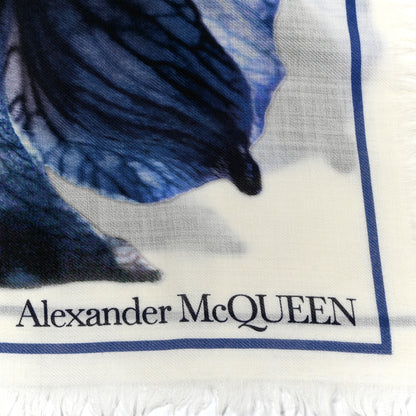Alexander McQueen Silk Wool Bellflower Skull Shawl Multicolor 3 of 4