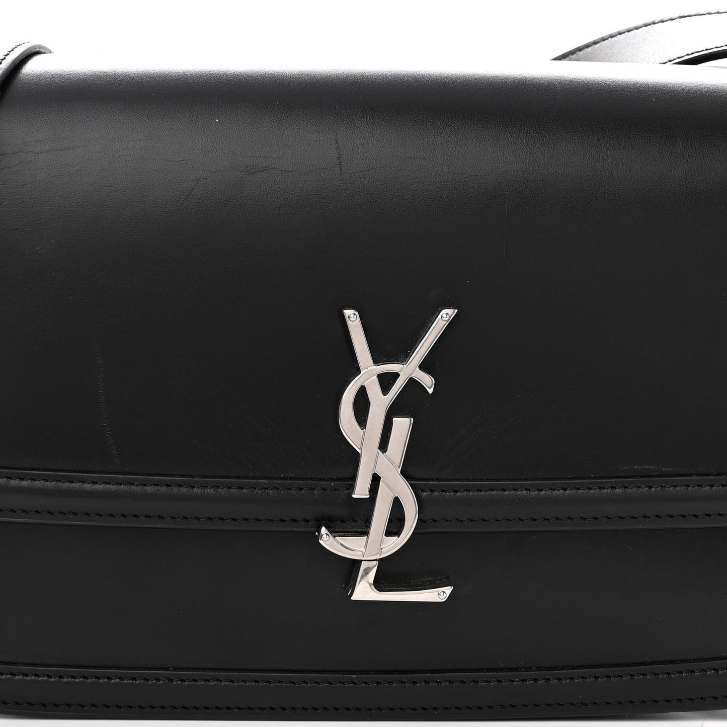 Box Calfskin Monogram Medium Solferino Satchel Black