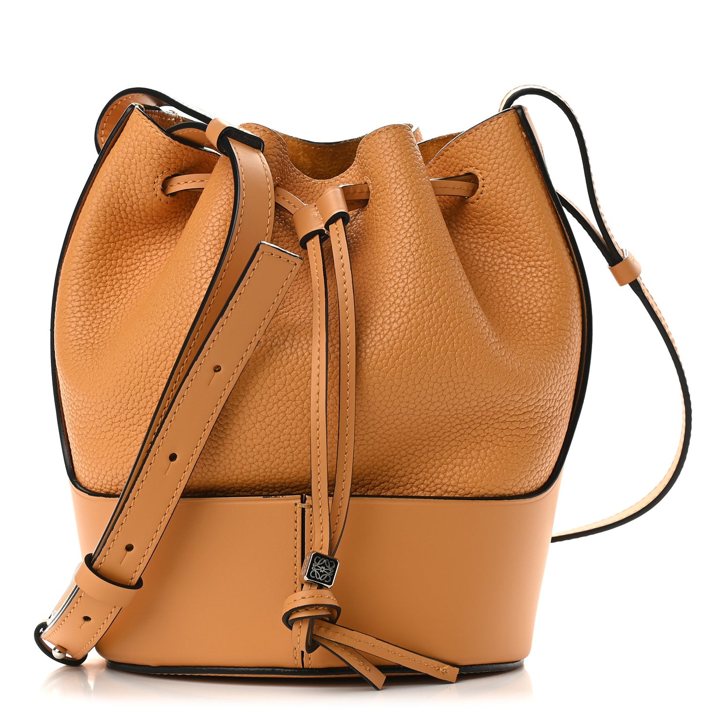 Calfskin Small Balloon Bucket Bag Saffron Yellow