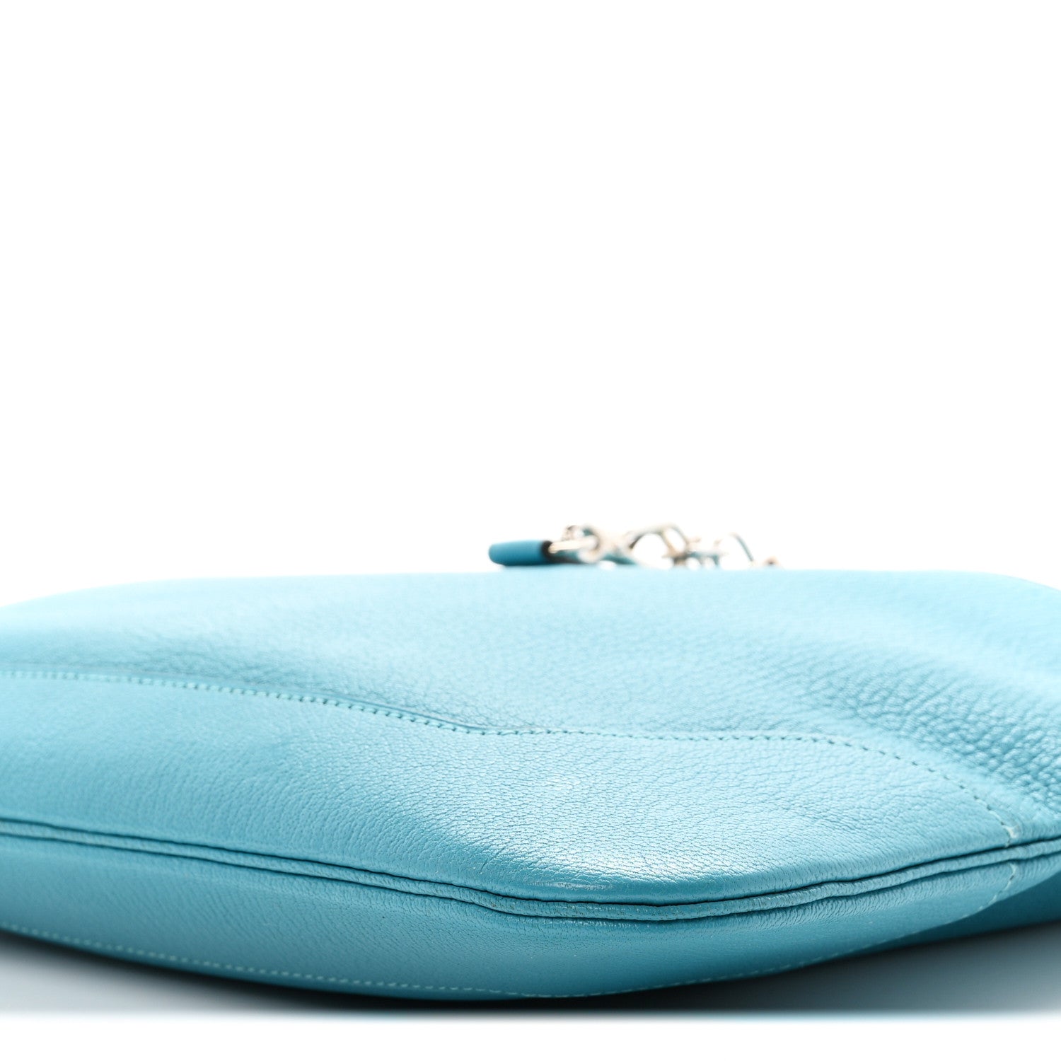 Hermes Chevre De Coromandel  Trim II 31 Shoulder Bag Turquoise 9 of 9