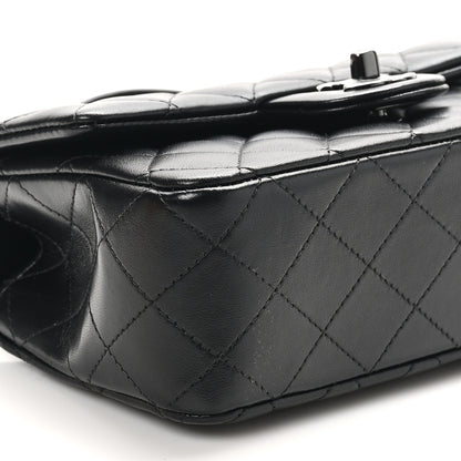 Chanel Lambskin Quilted Mini Top Handle Rectangular Flap So Black 9 of 11