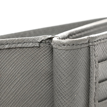 Prada Saffiano Metal Compact Wallet Marmo 8 of 10