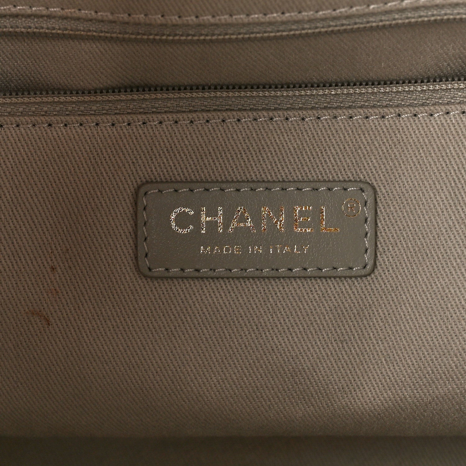Chanel Caviar Quilted Coco Handle Shopping Tote Grey 6 of 10