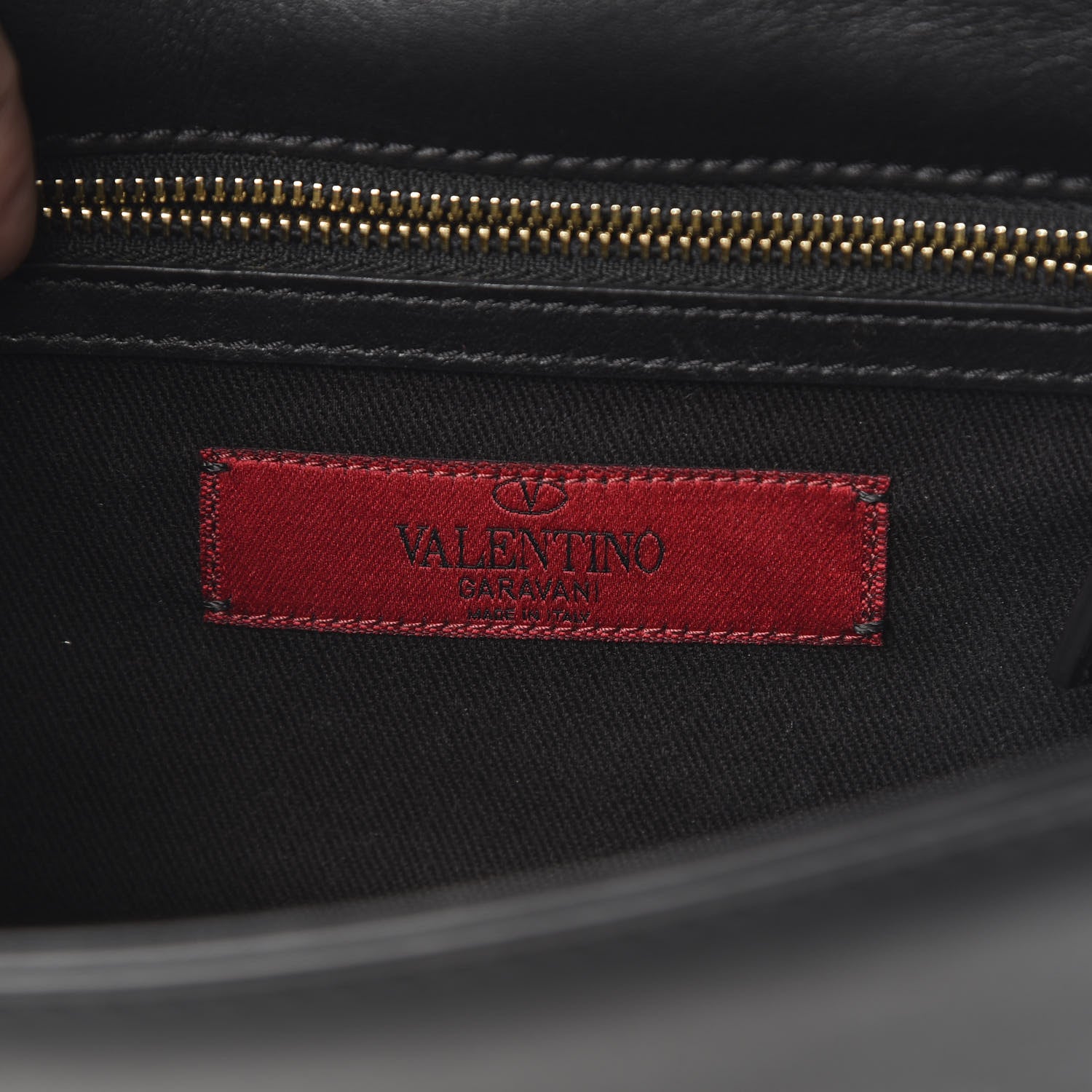 Valentino Garavani Vitello Small Glam Lock Rockstud Flap Black 6 of 11