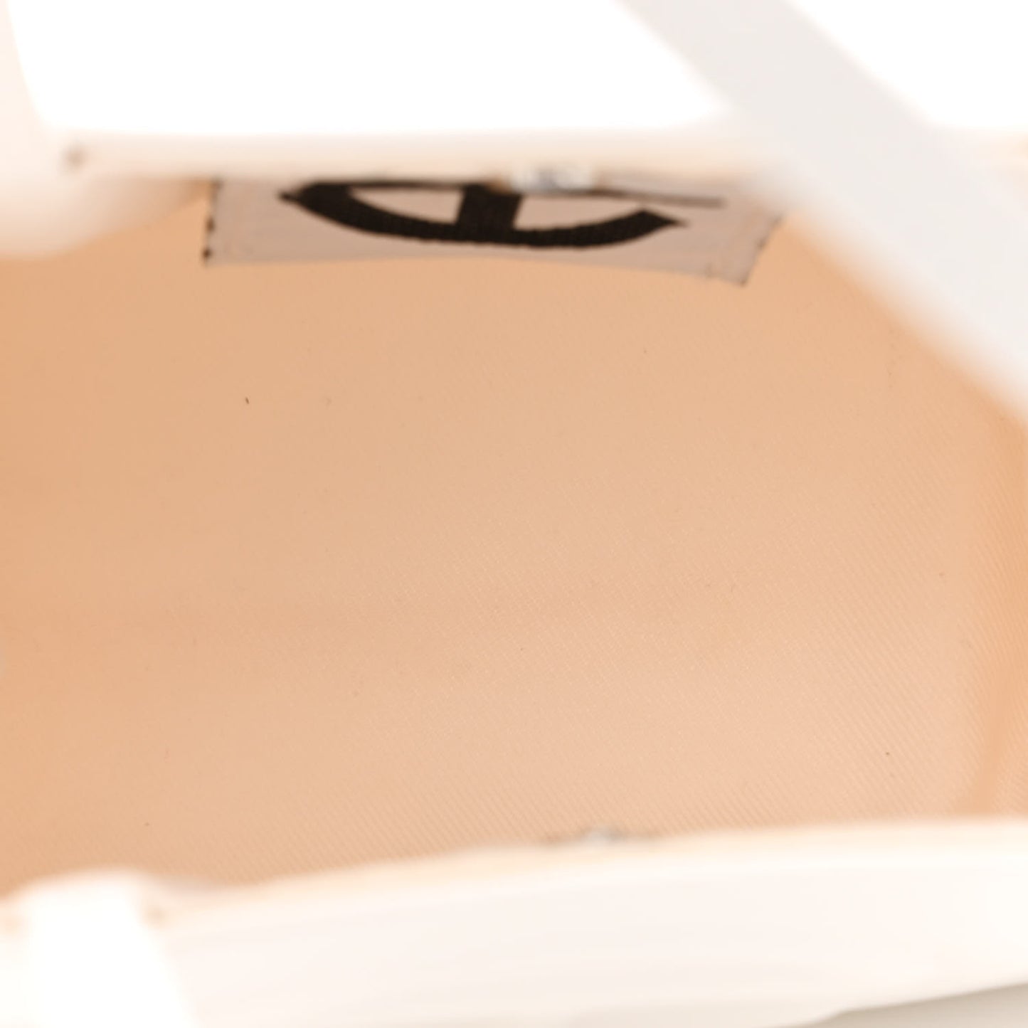 Vegan Leather Small Shopping Bag White