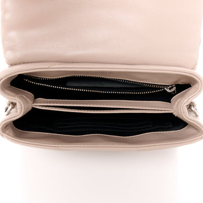 Saint Laurent Calfskin Y Quilted Monogram Toy Loulou Crossbody Bag Light Natural 5 of 11