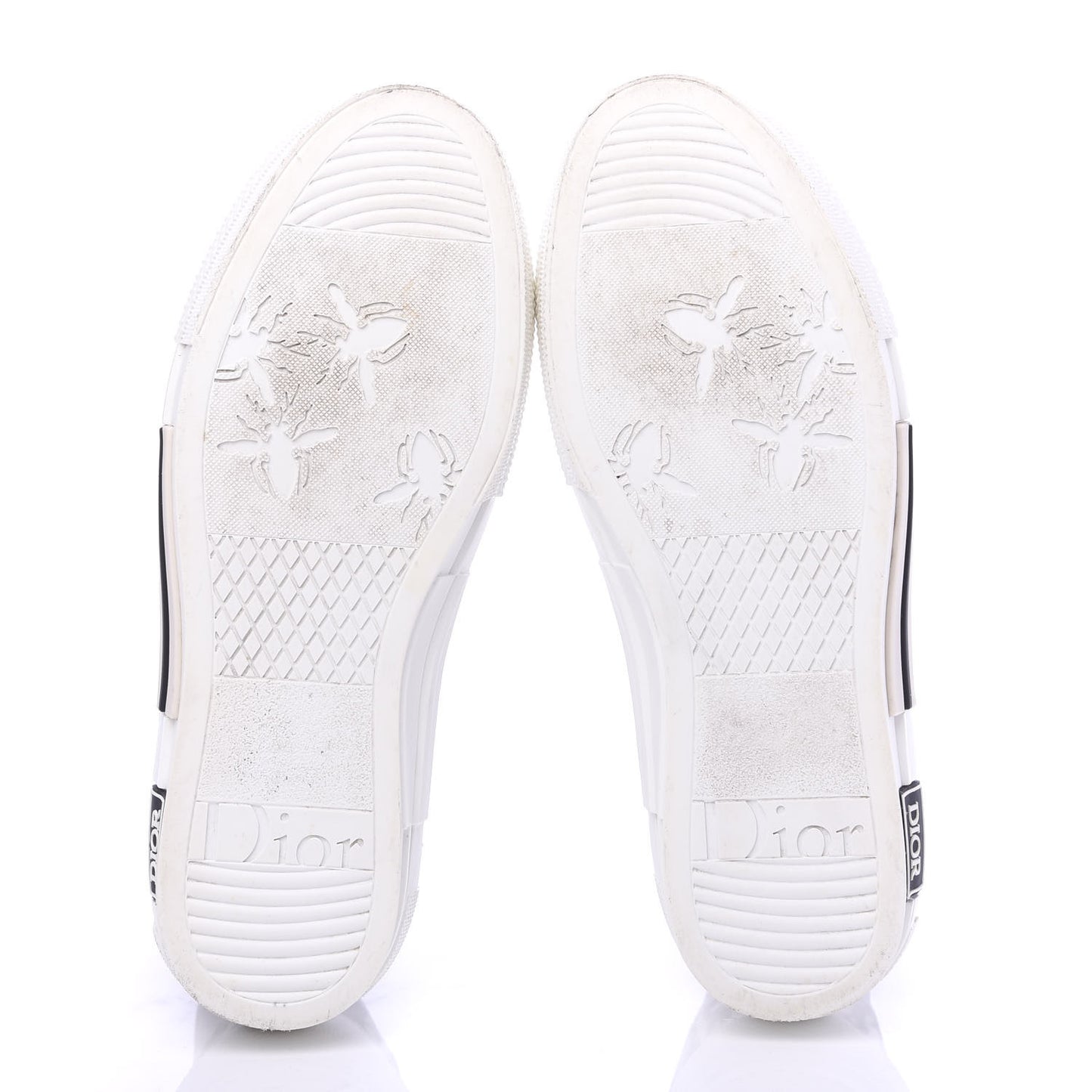 Technical Canvas Oblique Mens B23 High Top Sneakers 39 White Black