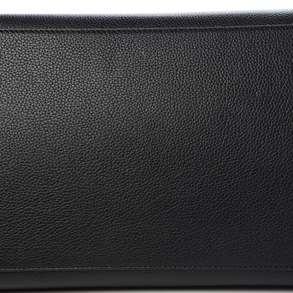 Celine Drummed Calfskin Suede Large Trapeze Black 16 of 17