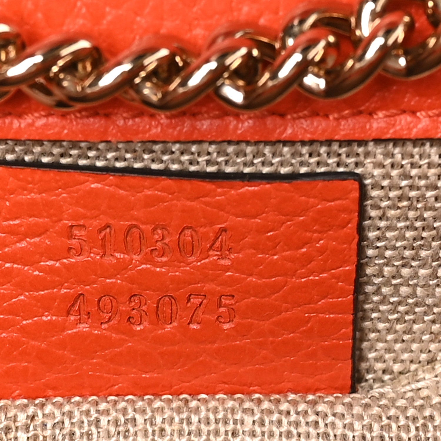 Gucci Dollar Calfskin Small Interlocking G Shoulder Bag Sun Orange 7 of 10