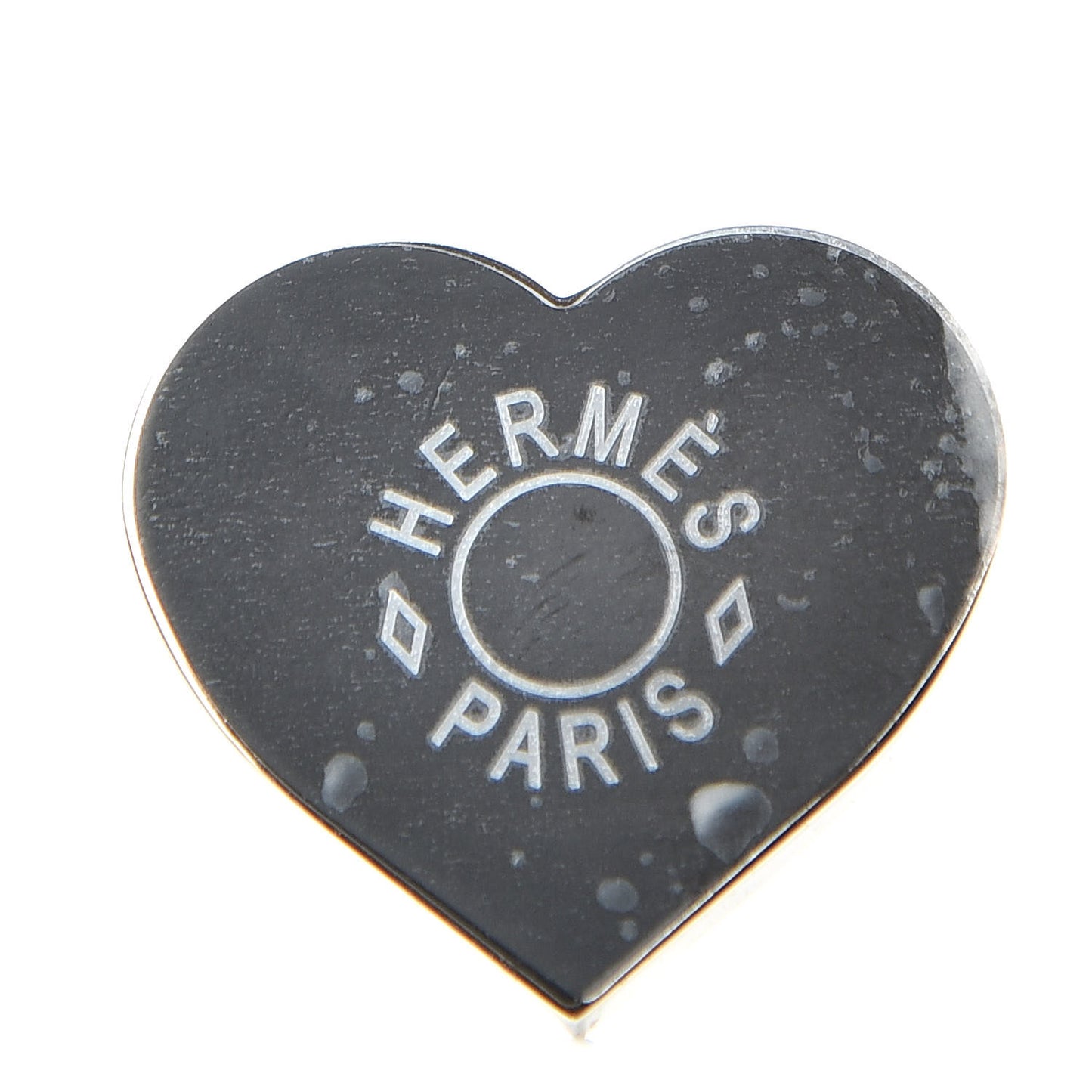 Palladium Coeur Scarf Ring Black