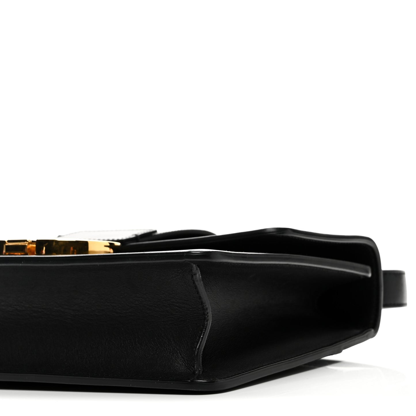 Box Calfskin 30 Montaigne Flap Bag Black