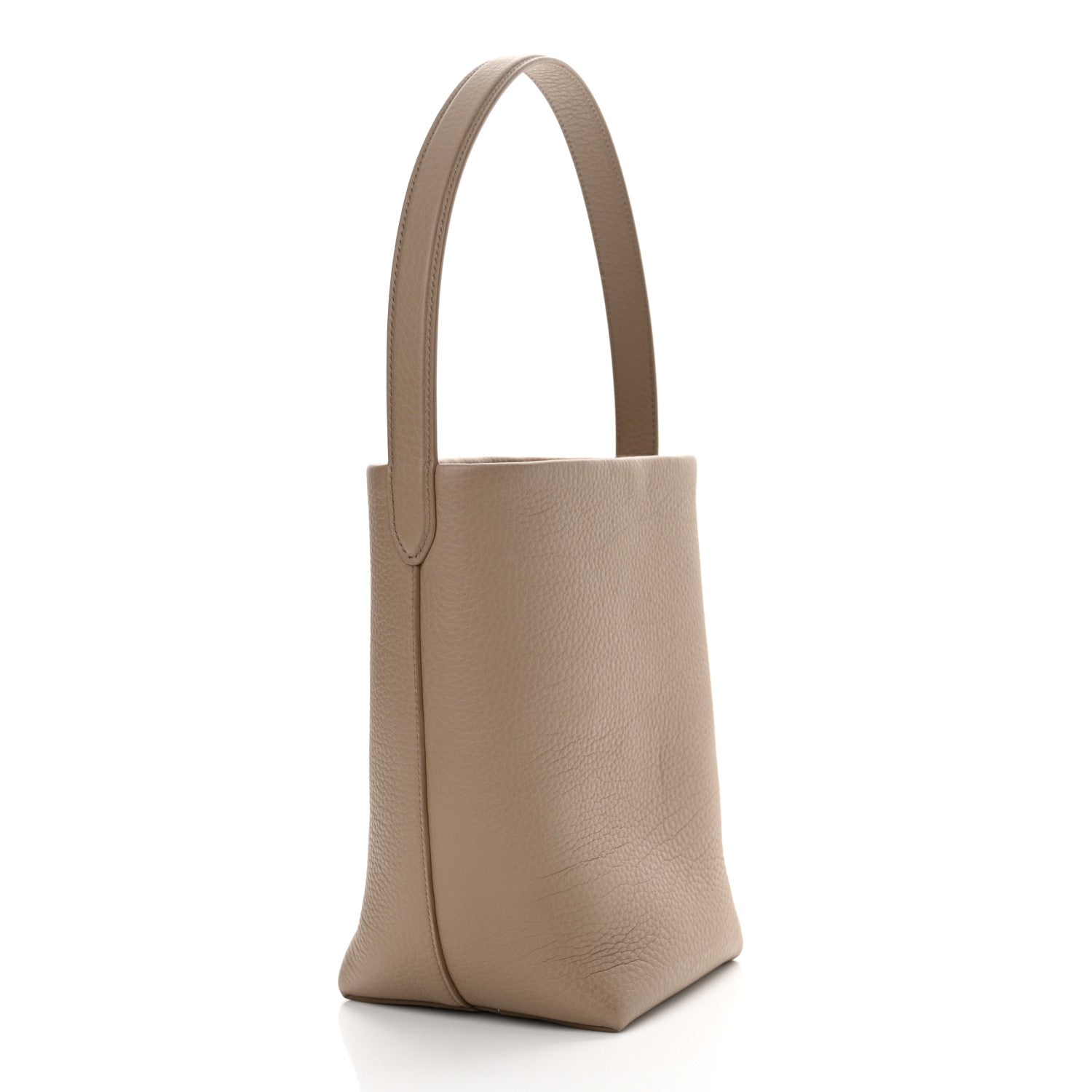 The Row Grained Calfskin Small N/S Park Tote Dark Taupe 3 of 9