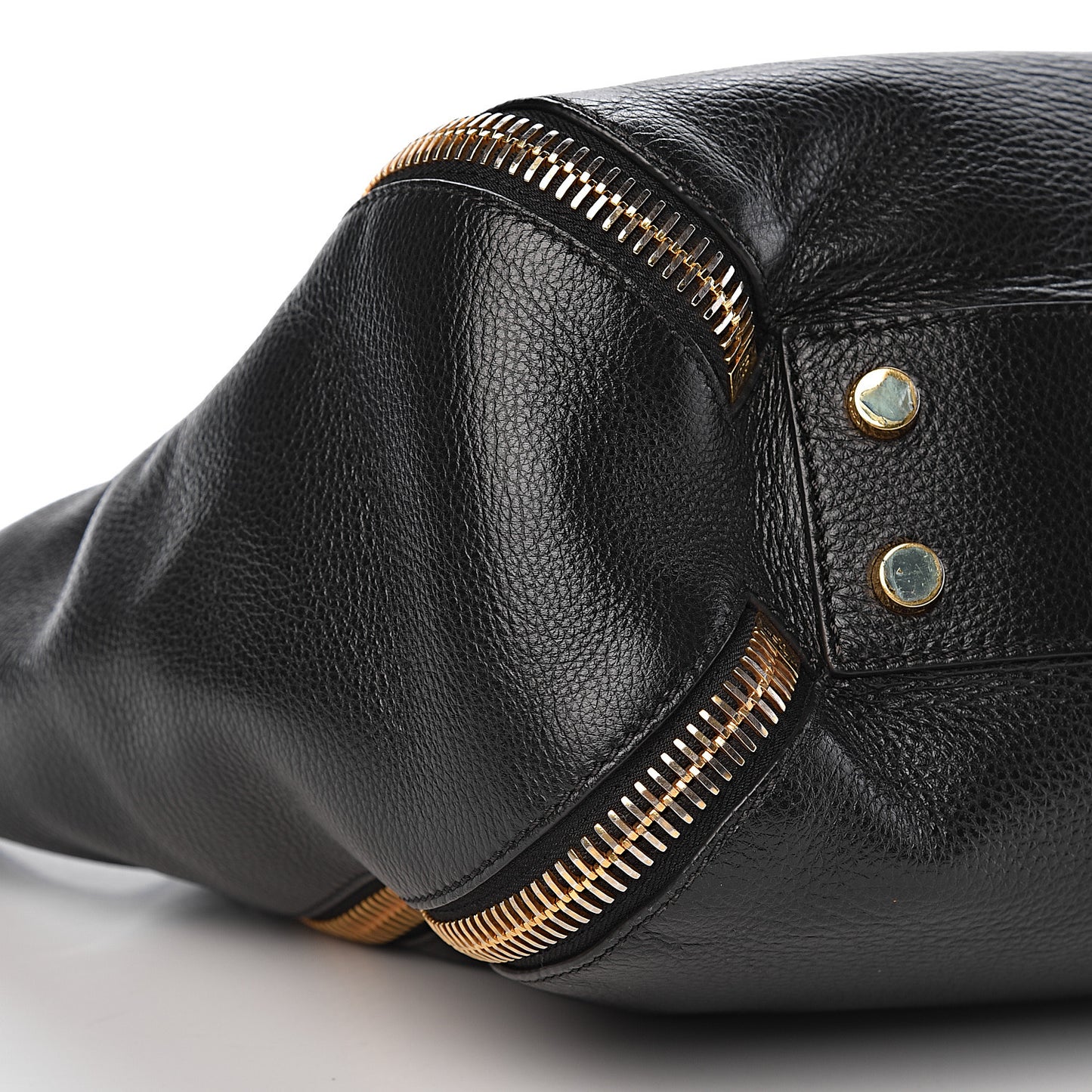 Grained Calfskin Sedgwick Medium Zipper Tote Black