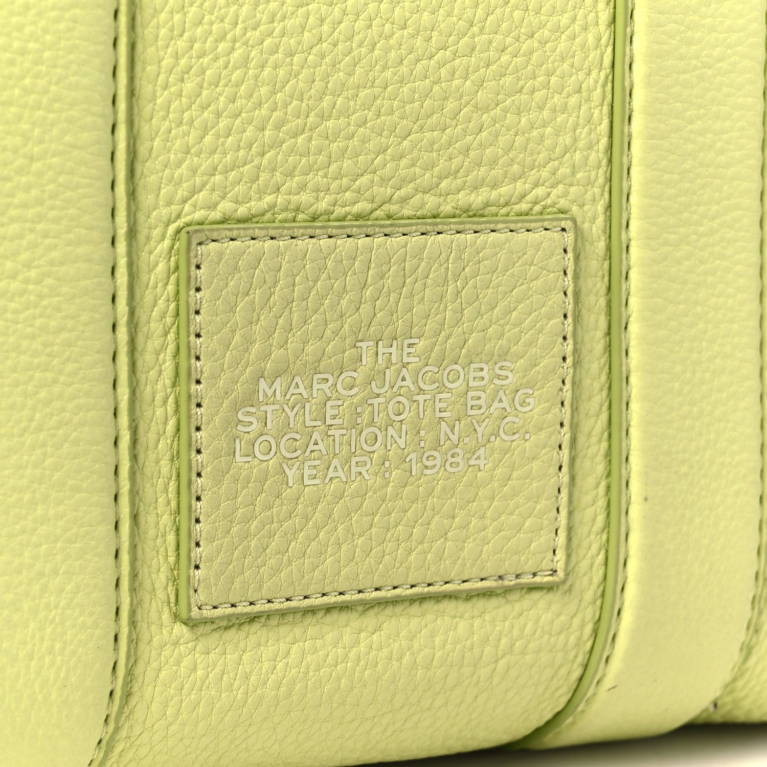 Marc Jacobs Grained Calfskin Small The Tote Bag Limoncello 9 of 12