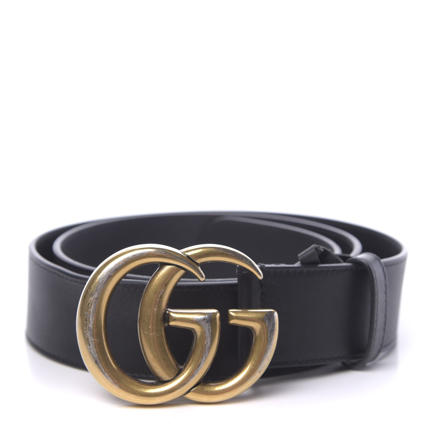 Gucci Calfskin Double G 40mm Belt 95 38 Black 1 of 8