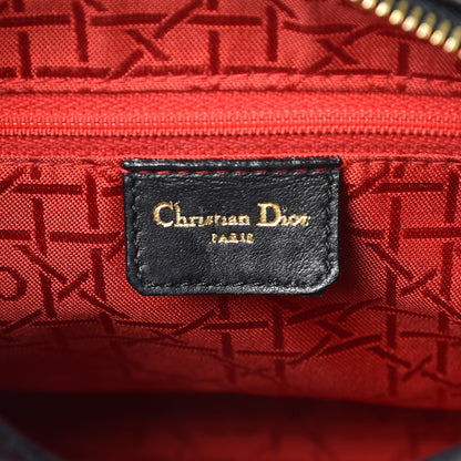 Christian Dior Lambskin Cannage Medium Lady Dior Black 7 of 12