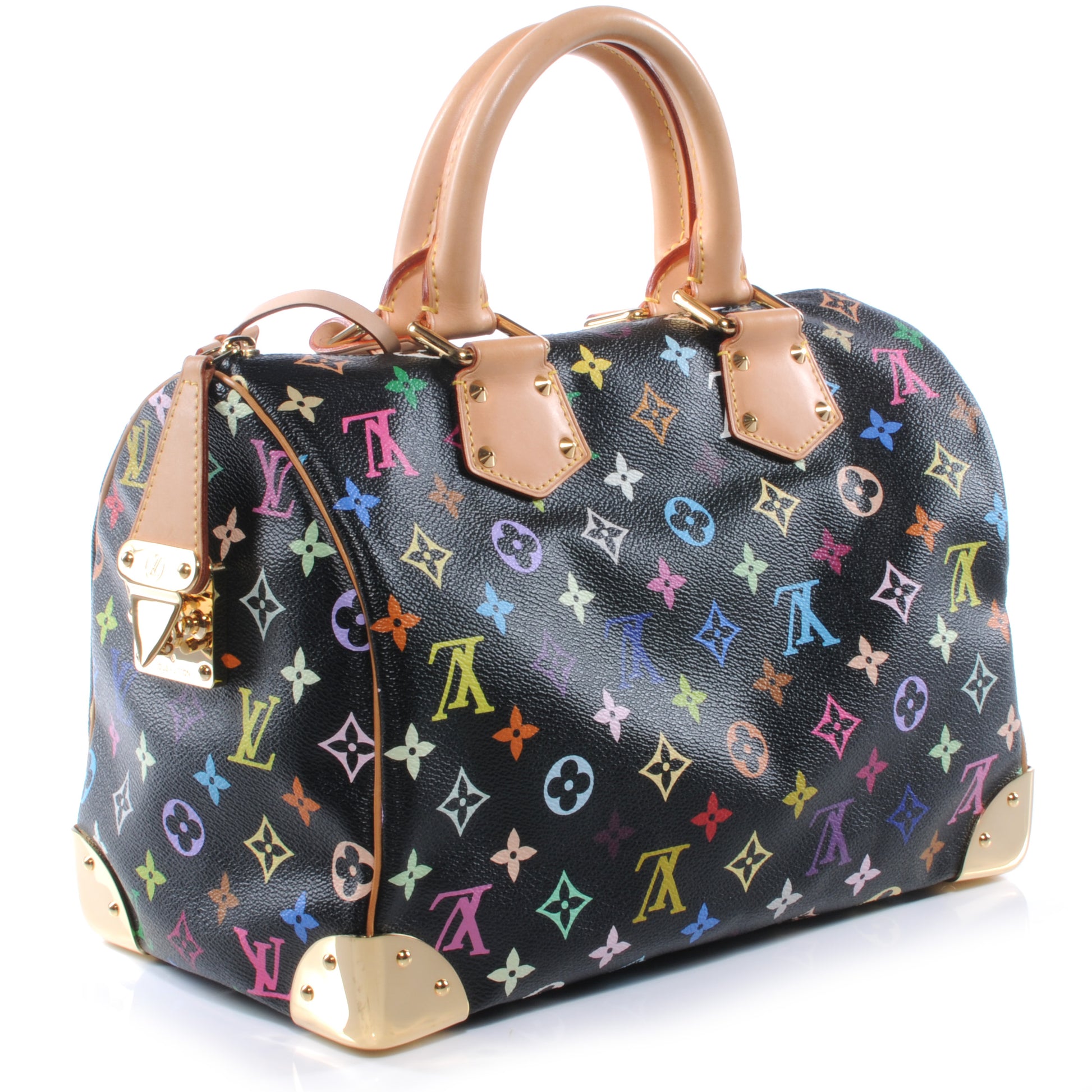 Louis Vuitton Monogram Multicolor Speedy 30 Black 3 of 8