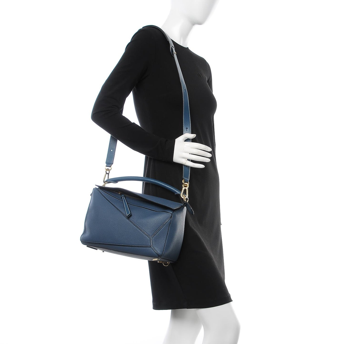 Calfskin Puzzle Bag Indigo