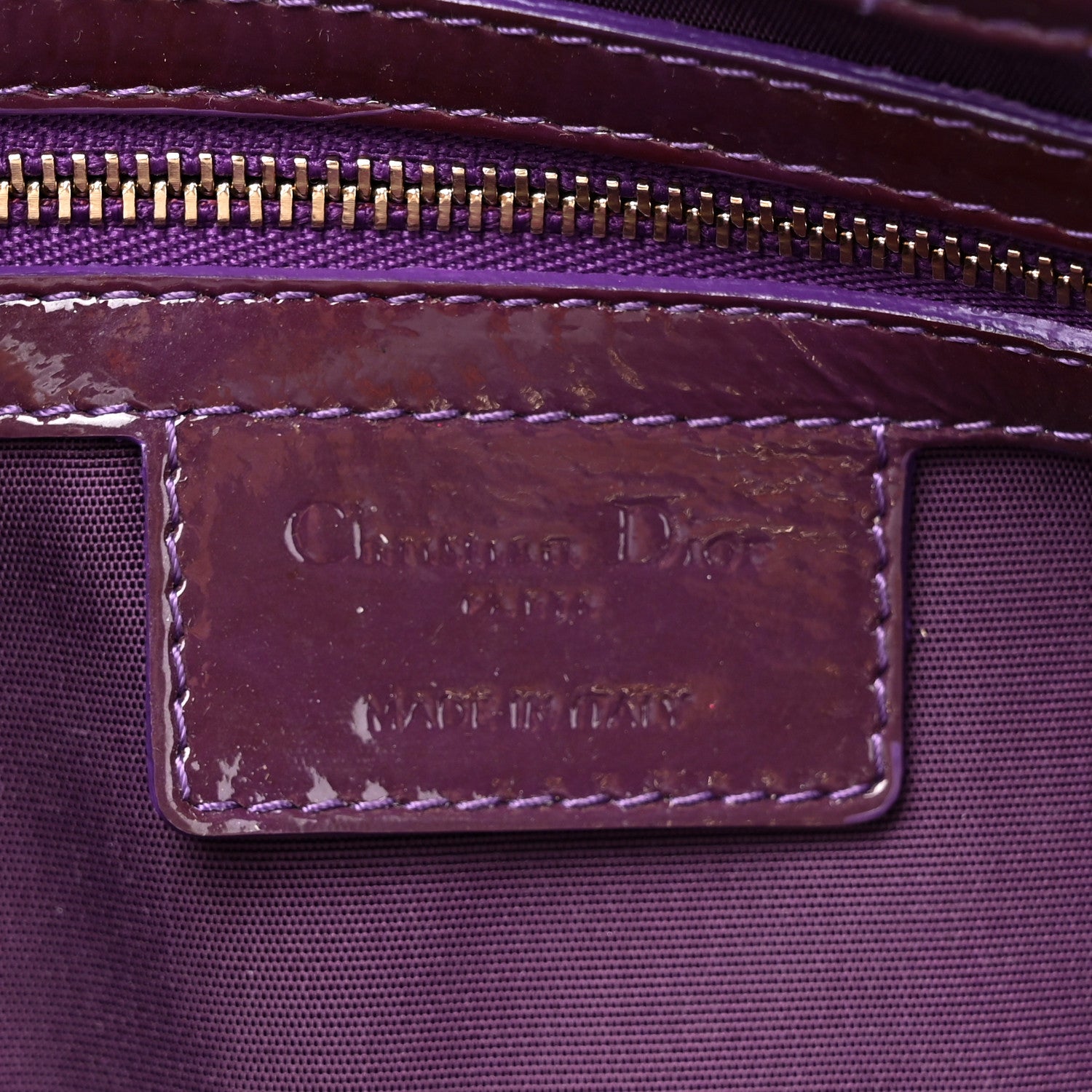 Christian Dior Patent Cannage Large Dior Soft Shopping Tote 7 of 15