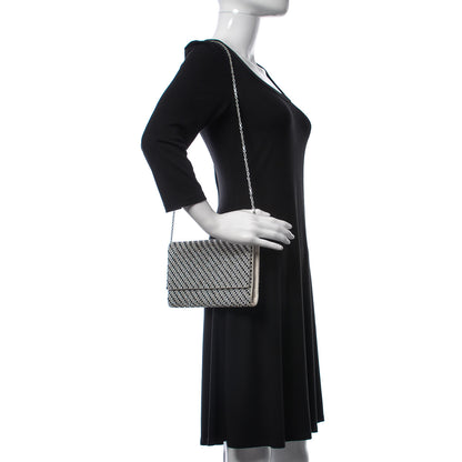 Judith Leiber Swarovski Crystal Ritz Fizz Clutch Silver Black 3 of 7