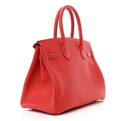 Hermes Togo BIRKIN 30 Rouge Casaque 3 of 10