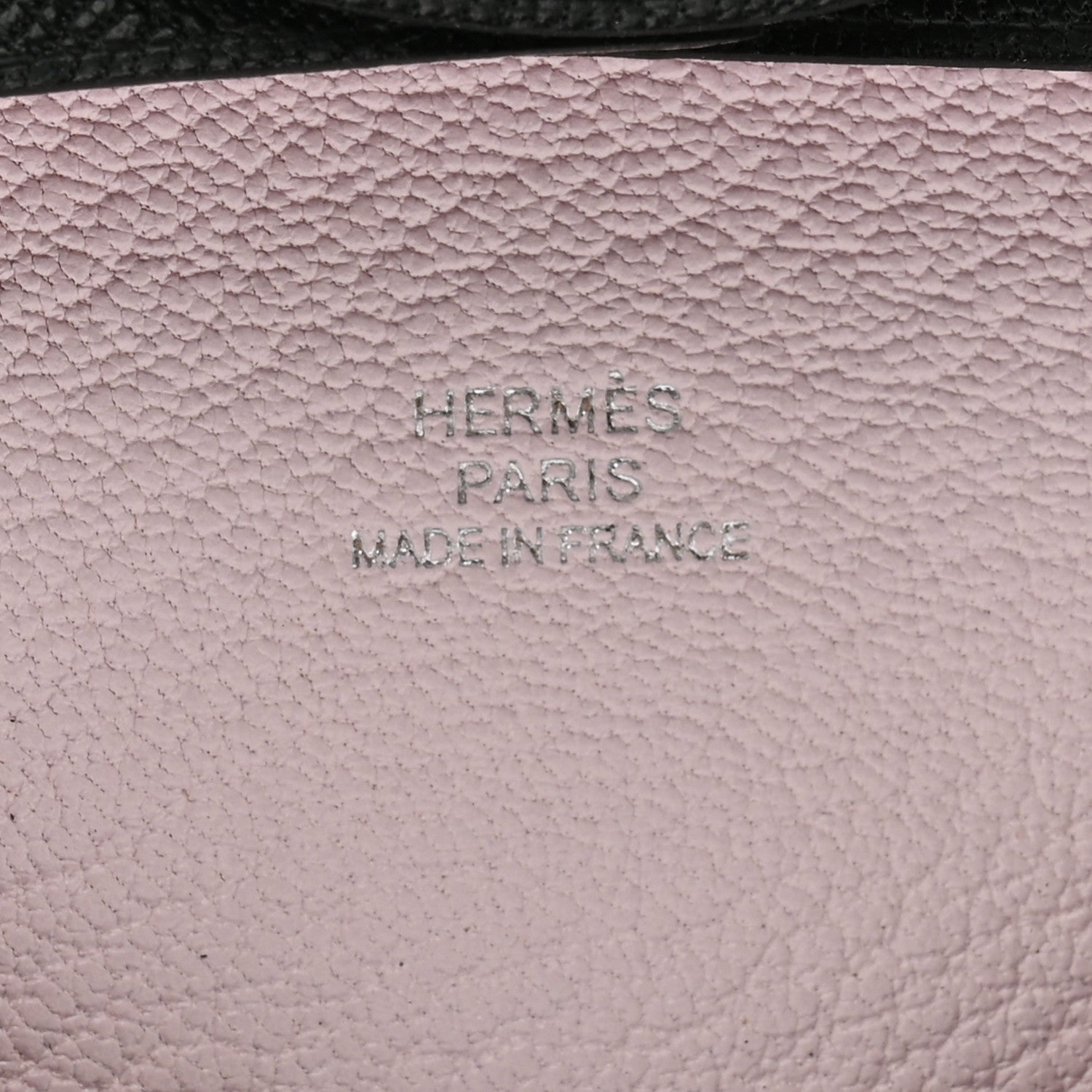 Hermes Chevre Mysore Bastia Verso Coin Purse Black Mauve Pale 6 of 8