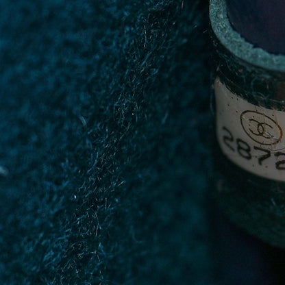Chanel Wool Felt Calfskin Large Deauville Tote Blue Dark Blue 7 of 10