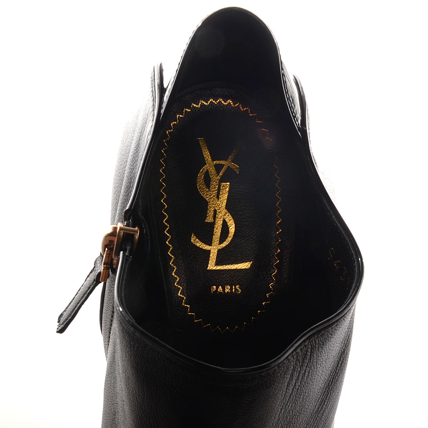 Calfskin Tribute Platform Booties 41 Black