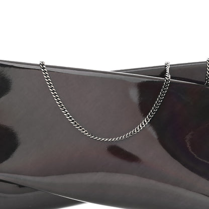 Christian Louboutin Patent Psychic Loubitwist Clutch Black 7 of 9
