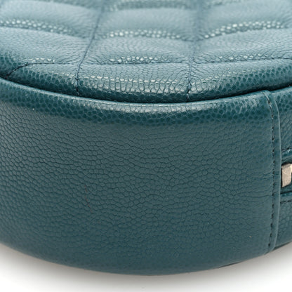 Chanel Caviar Quilted Round Clutch With Chain Green 9 of 9