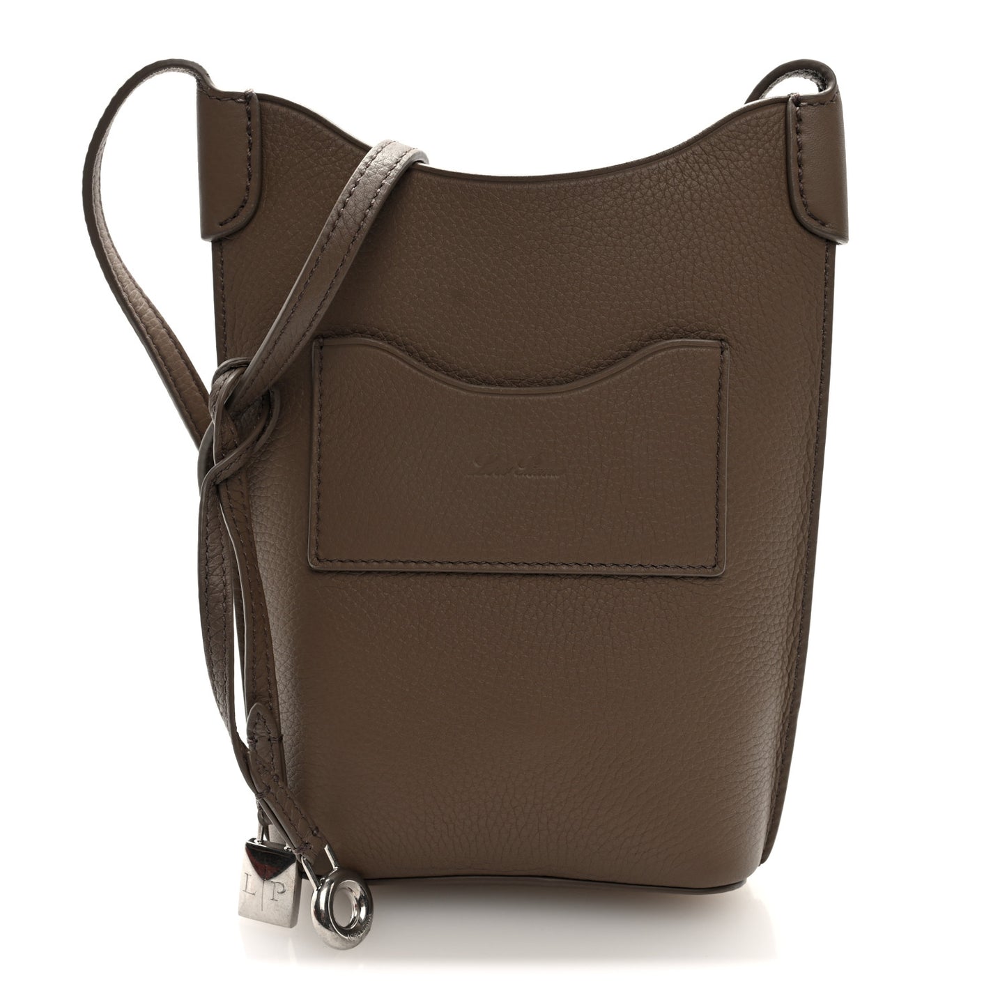 Grained Calfskin Bale Phone Case Warm Mastic