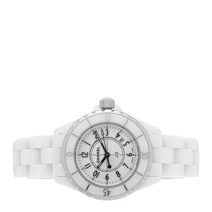 Chanel Stainless Steel Ceramic 33mm J12 Quartz Watch White 2 of 5
