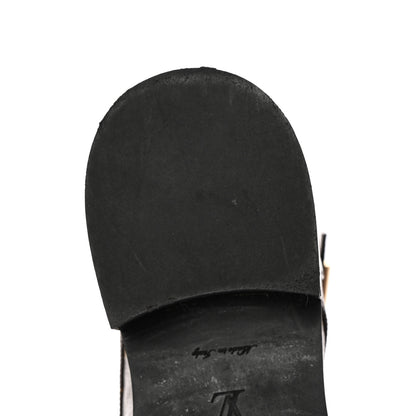 Louis Vuitton Calfskin Monogram Wonderland Flat Ranger Boots 38.5 Black 11 of 12
