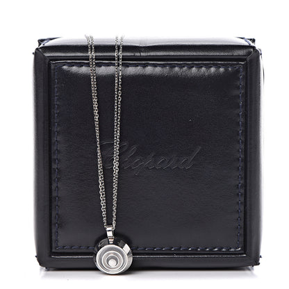 Chopard 18K White Gold Diamond Happy Spirit Pendant Necklace 7 of 7